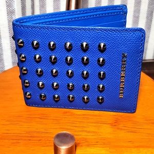 Men's Burberry studded bifold wallet